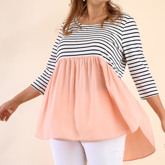 plus size babydoll tops